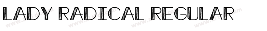 Lady Radical Regular字体转换